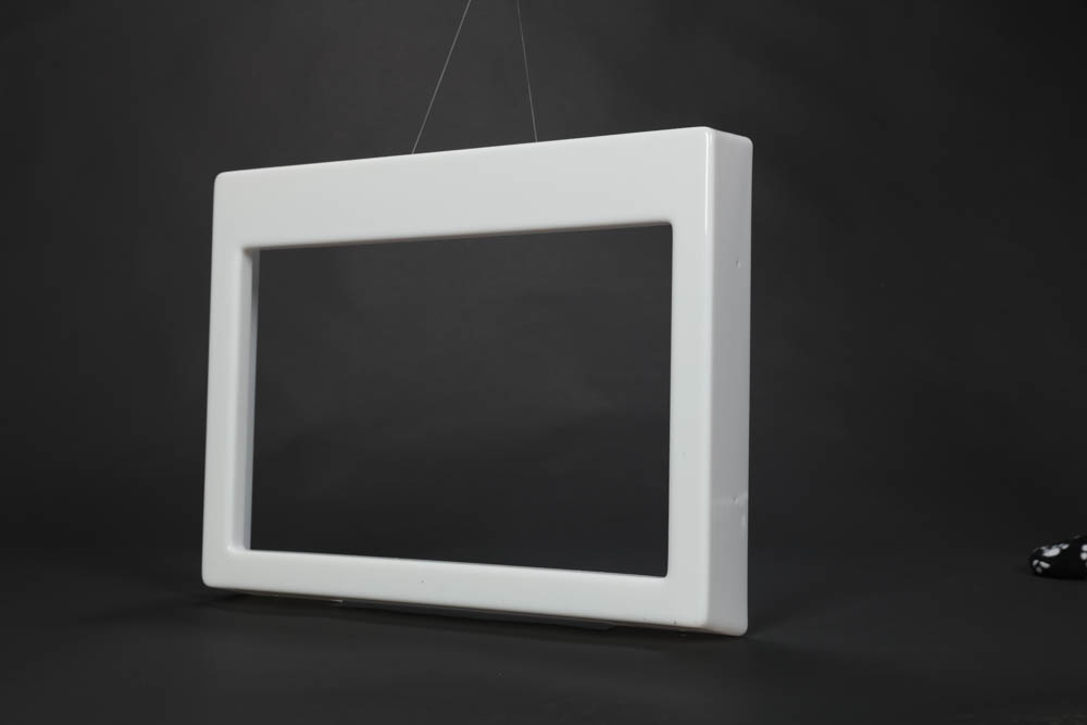 White precision fabricated acrylic bezel